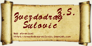 Zvezdodrag Šulović vizit kartica